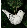 Outlet 🔔 Myer Giftorium Modern Holiday 13cm Fabric Plush Bird Ornament In White 🥰 -The Christmas Shop Sales unnamed file 968