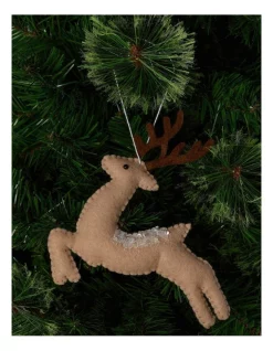 Wholesale π Australian House & Garden Eucalyptus Fabric Plush Reindeer Ornament 14cm In Brown π