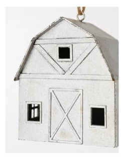 Promo 😍 Australian House & Garden Eucalyptus Paper Barn House Ornament In Silver 🧨 -The Christmas Shop Sales unnamed file 997